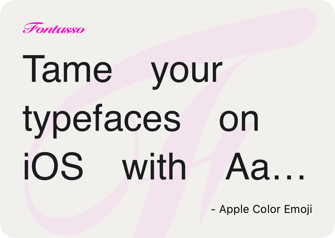Apple Color Emoji specimen