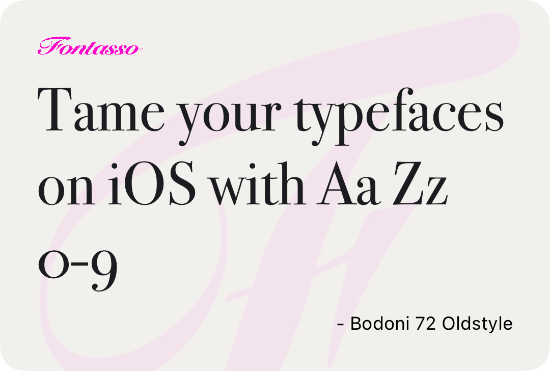 Bodoni 72 Oldstyle specimen