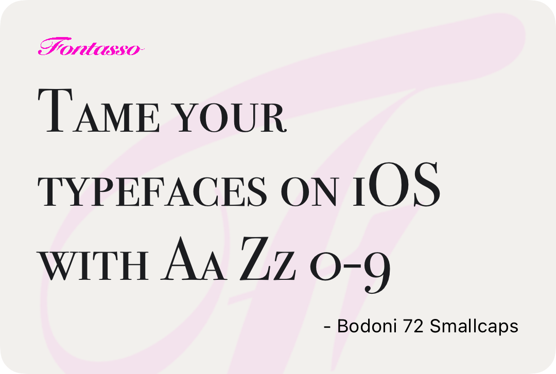 Bodoni 72 Smallcaps specimen