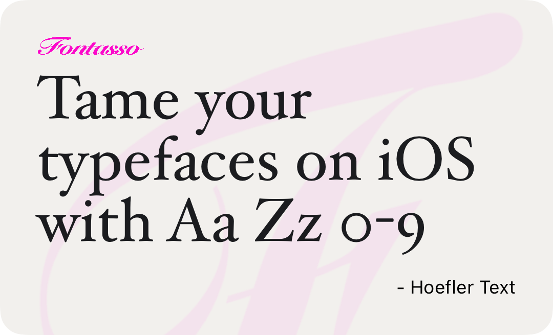Hoefler Text specimen