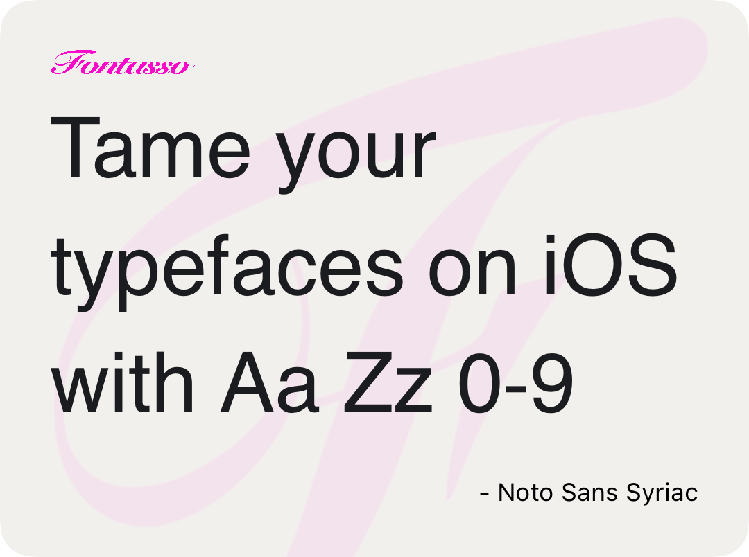 Noto Sans Syriac specimen
