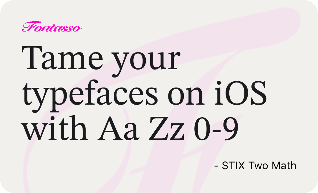 STIX Two Math specimen