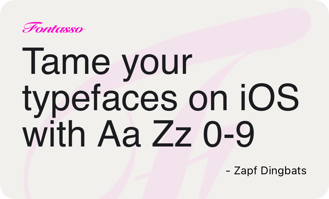 Zapf Dingbats specimen